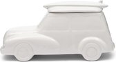 Riviera Maison Voorraadpot Wit Aardewerk met deksel - Travel In Style decoratieve opberg pot auto