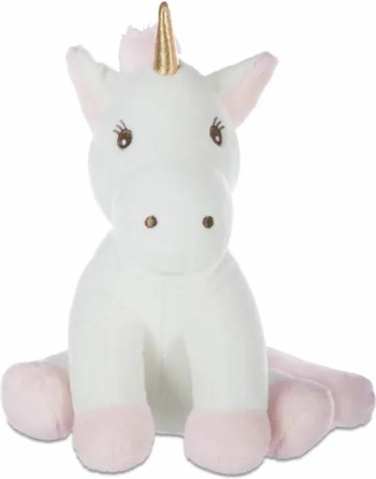 Foto: Atmosphera knuffeldier eenhoorn unicorn rosy zachte pluche fantasy knuffels wit roze 22 cm