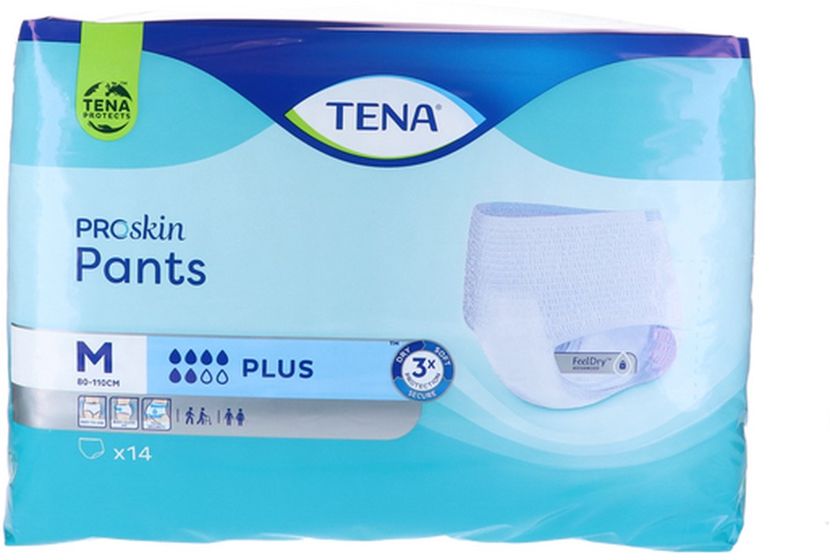 Goedkoopste TENA Proskin Pants Plus - Medium, 14 stuks . Voordeelbundel met 6 verpakkingen