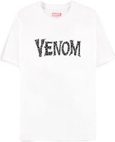 Marvel - Venom - Zwart Logo T-shirt Wit - XL