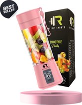 ReyFit Sports Draagbare Blender 380ML - Blender To Go - Portable Blender - Smoothie maker - Protein Shaker - Draadloos - Roze