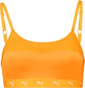 Puma Sport Bra Women - Haut de Sport rembourré - Support Medium - Sunrise Orange - Taille XS