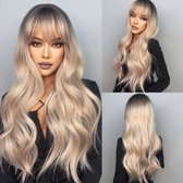 Wigs by Hairglow- Synthetic DeLuxe - Golden Glow Ombre blond