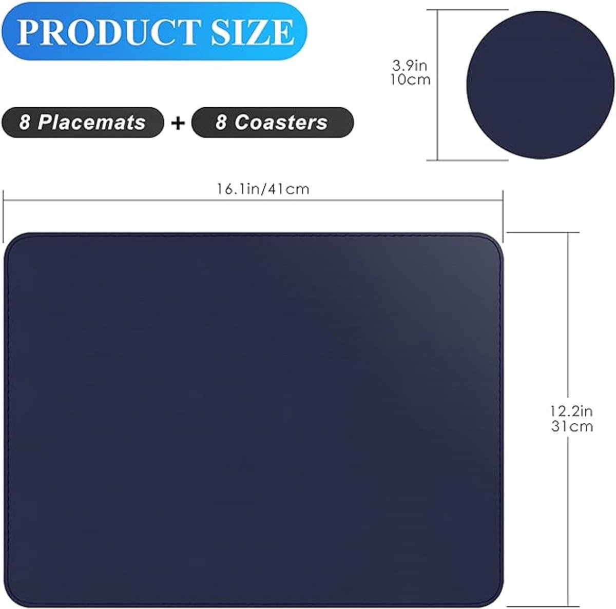 tafelmatten en onderzetters, Placemat Waterdichte 8
