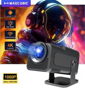 MagCubic HY320 - nieuw modèle 2024 - Nieuwe Ultimate Portable WiFi 6 Mini Beamer 4K/390 ANSI Projecteur Stream - 1080p Native - BT 5.0 - Android 11 - Home Cinema