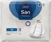 ABENA San 10, 100x Tampon Absorbant, Carton, à porter en Sous- Sous-vêtements Moulants - Pour Miction Légère à Modérée - Absorption 2800 ml