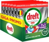 Dreft Platinum Plus All In One - Comprimés pour lave-vaisselle - Clean en machine - 114 capsules