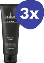 Sukin For Men Facial Scrub (3x 125ml)