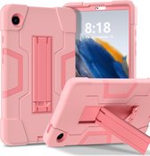 Geschikt Voor Samsung Galaxy Tab A9 Hoes - Case Cover - 8.7 Inch - Backcover - Shockproof Case Cover - Stevige Tablethoes - Met Standaard - Schokbestendig - Roze