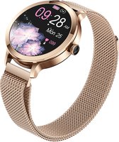 Pro-Care Excellent Quality™ Smartwatch 1.06inch AMOLED - Bluetooth Bellen - O2 Meting - Weersverwachting - Slaap Meter - Female Cycles - 100+ Multiple Sport - Dynamic Hartslagmeter - Voice Command - Message Reminder - RVS Rose Band - Rose Case
