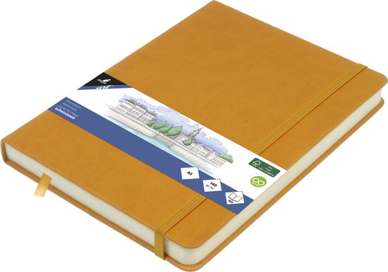 Aquarel papier schetsboek 12 vellen 200 gram A4 formaat 21 x 30 cm voor