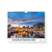 Amersfoort Kalender - Jaarkalender 2025 - 35x24cm - 300gms - Spiraalgebonden - Ophanghaakje
