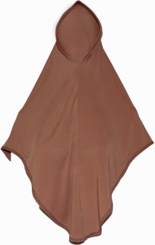 Ibramani - Syakira Bergo Veil - Hoofddoek - Hijab - Sporthoofddoek - Kant en Klare Hoofddoek - Instant - Khimar - Jilbab - Ramadan - Ied ul Fitr - Suikerfeest - Cappuccino