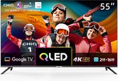 CHiQ U55QM8V - Smart TV 55 Inch - 4K QLED Google TV - Ultra-HD - Metal frameless design