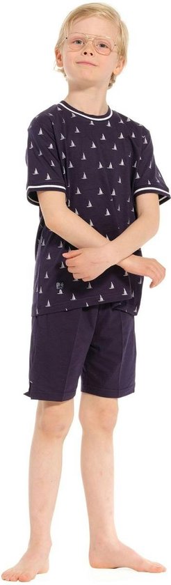 Pastunette Pyjama korte broek - 529 Blue - maat 152 (152) - Jongens Kinderen - 100% katoen- 34241-618-2-529-152