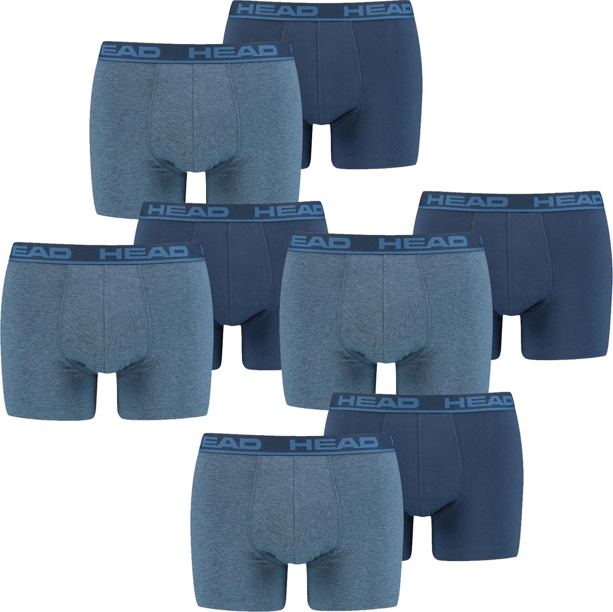 HEAD Heren Boxershorts HEAD BASIC BOXER 8er Pack Blauw L