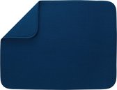 Keukenabsorberende omkeerbare droogmat XL microvezel 18 "x 24" marineblauw