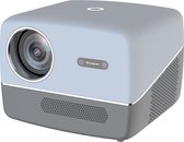 Fuegobird A6 Smart Beamer - Native 1080P Full HD Projector - Support 4K - Android TV 9.0 - 450 ANSI - Streamen met IOS & Android - Autofocus en 4D keystone - 2GB RAM+32GB ROM - WiFi6 - 2.4G/5G WiFi - BT5.0 - Netflix/Prime Video/Youtube - Grijs