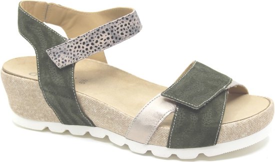 Durea, 7403 025 1012, Groen combi kleurige dames sandalen