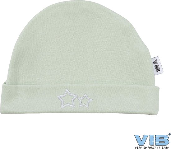 VIB® - Muts rond - Sterretjes (Mint) - Babykleertjes - Baby cadeau