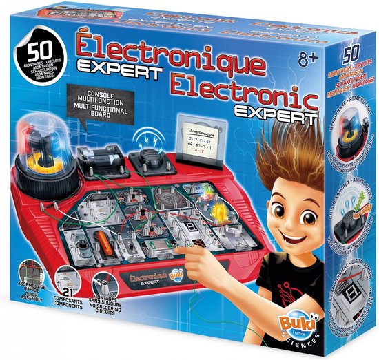Buki - Electronica set expert - Experimenteren - Electronica - Techniek - Electriciteit - Educatief speelgoed