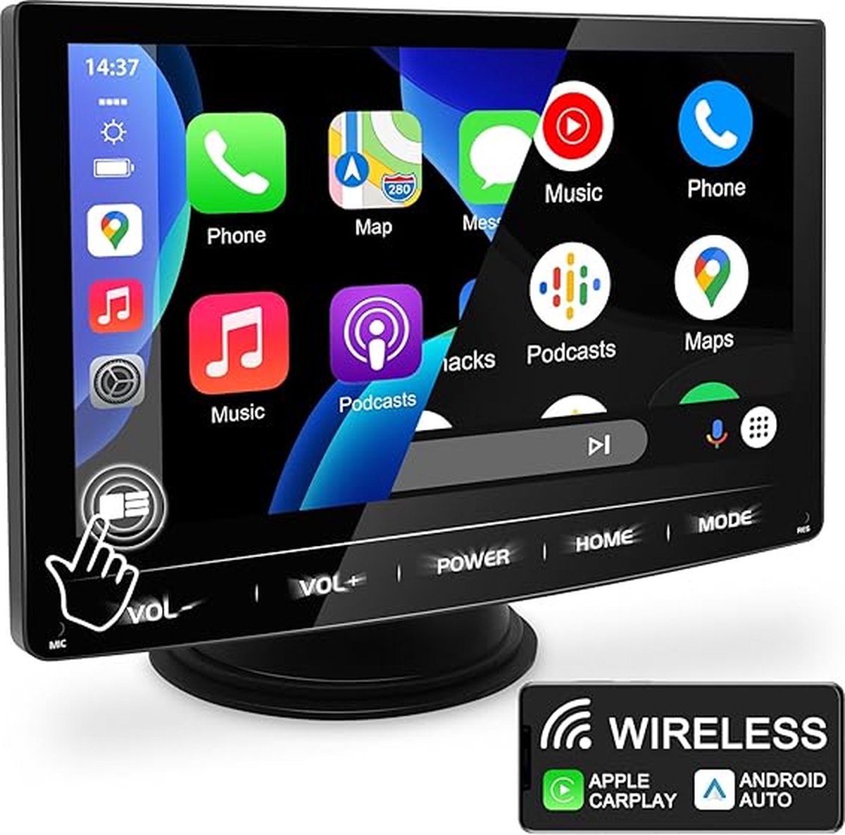 Touchscreen Autoradio met Universele Ondersteuning - Bluetooth - Handsfree Bellen - Multimedia Player - USB/SD - 7 inch Scherm - Verbeterde Rijervaring