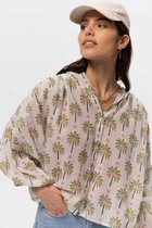 Sissy-Boy - Witte cropped blouse met palmboom print