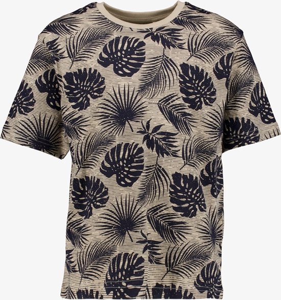 Name It T-shirt garçon feuilles de palmier beige noir - Taille 146/152