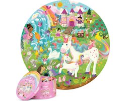foto van Magische eenhoorn - ronde puzzel - 150 stukjes - 58cm diameter - gemaakt van 3-laags gerecycled karton
