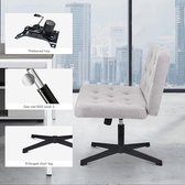 Ergonomische bureaustoel - bureaustoel met hoge rugleuning, verstelbare lendensteun,