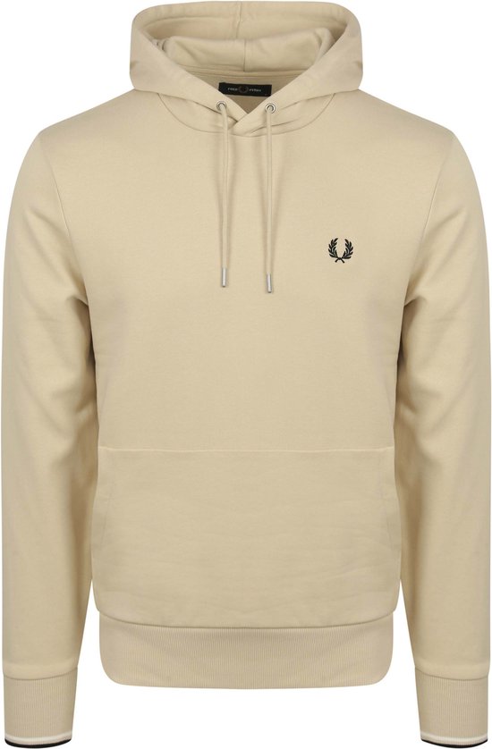 Fred Perry - Hoodie Logo Beige - Heren - Regular-fit