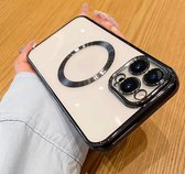 Tpu Case Voor Iphone 15 Pro Max, Mode Plating Draadloze Oplader, Aangepaste Ondersteuning Magnetische Veilige Mobiele Telefoon Hoes