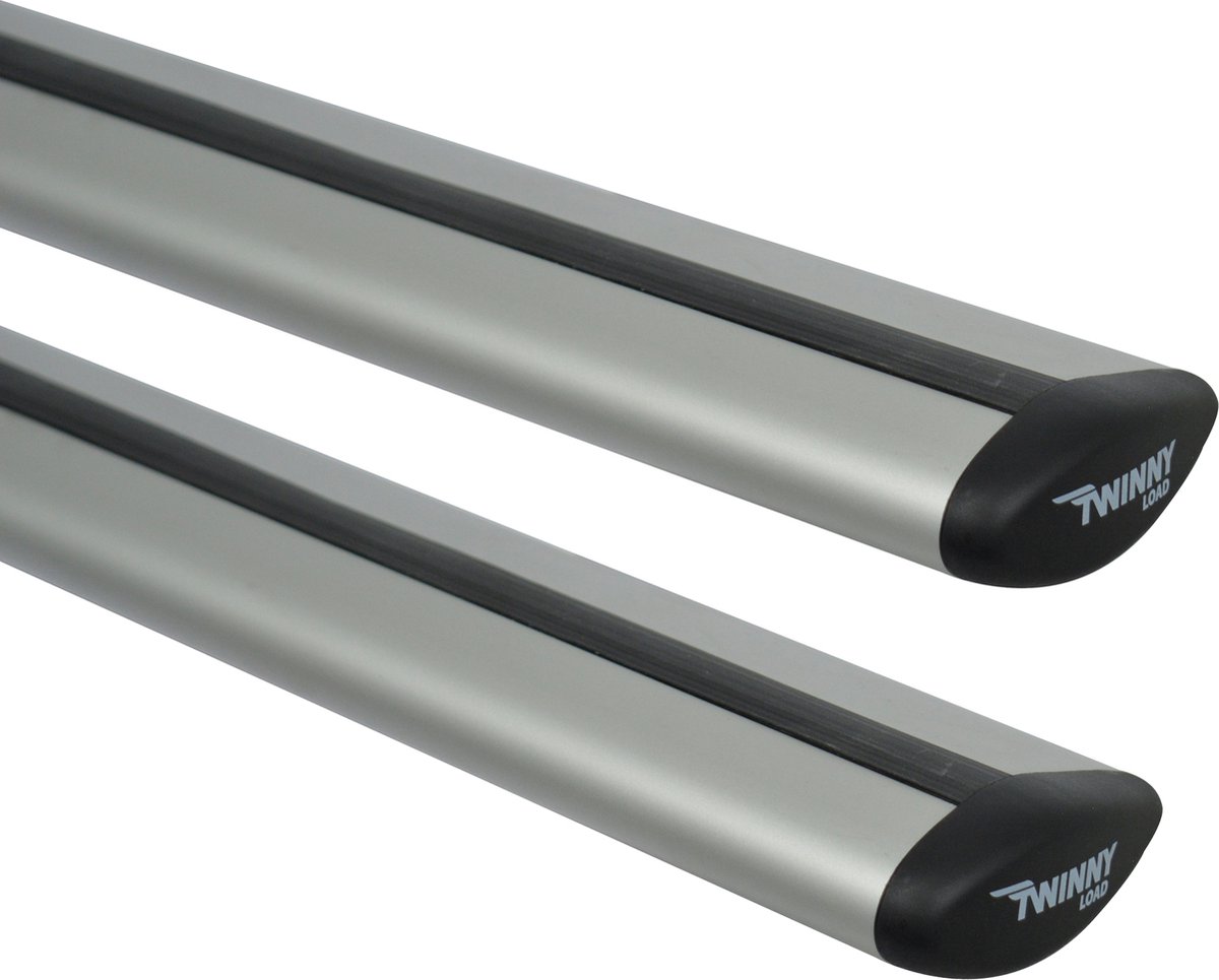 Twinny Load Dakdragerset Fly Bar Tesla 3 Aluminium Zwart