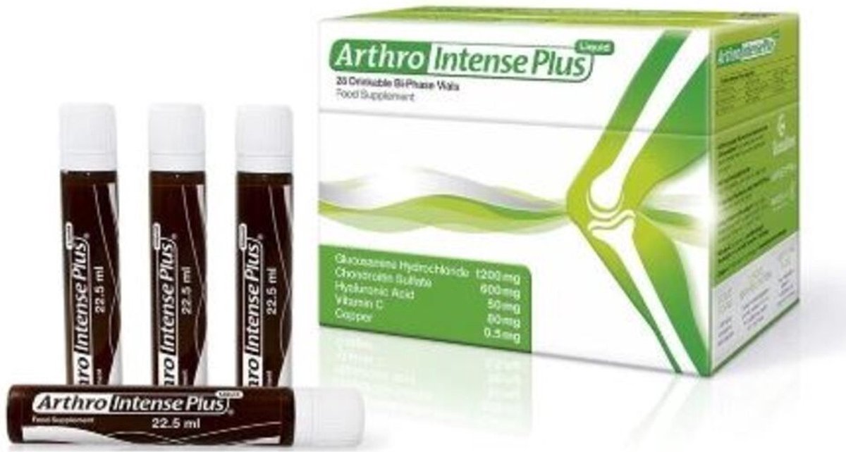Goedkoopste Arthro Intense Plus Liquid - wetenschappelijk bewezen drinkbaar supplement - voor voeding, bescherming, pijnverlichting en mobiliteitsverbetering van kraakbeen en gewrichten - geschikt voor alle vormen van artrose en gewrichtsklachten