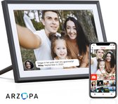 Cadre photo numérique Arzopa 10,1 pouces - Cadre photo numérique - Écran HD - Avec connexion WiFi et écran tactile - Application Frameo - Mémoire interne 16 GB