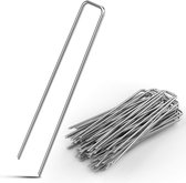 50 x Galvanised Steel Ground Anchor 150 mm x 25 mm Diameter 2.7 mm Weed Cloth Garden Cloth Tent Tanker Pegs Fence Artificial Grass