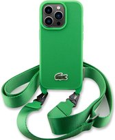 Étui bandoulière Lacoste pour iPhone 15 Pro Max vert