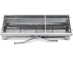 Houtskoolbarbecue, campinggrill, houtskool, opvouwbare grill, draagbare grill, voor camping, tuin, picknick, feest, 73 x 33 x 71 cm, voor 5-10 personen