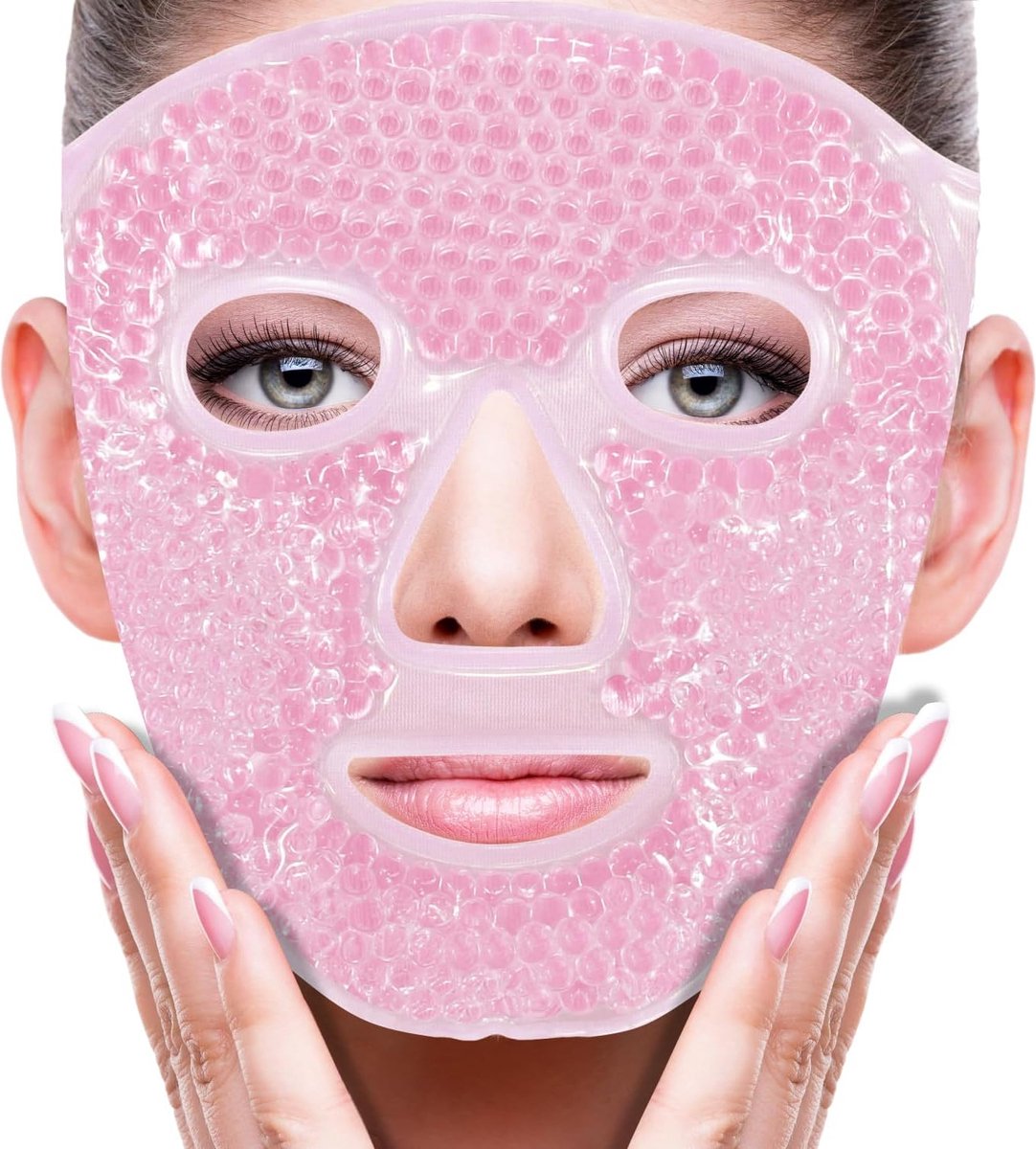 Goedkoopste Chillaxy - Koelmasker - Migraine masker - Oogmasker - Hot Cold masker - ijsmasker - Wallen - Gezichtsmasker - Roze
