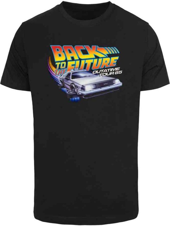 Merchcode Back To The Future - Outatime 85 Heren T-shirt - S - Zwart