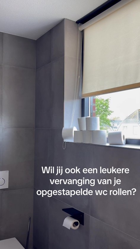 Porte-rouleau de rechange Sanics Autonome - Suspendu - Support mural - Mouton - Zwart