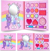 14 Kleuren Kids Make-up Sets voor Meisjes met Spiegel - Niet-Giftige Cosmetische Schoonheid Set - Prinses Pretend Play Games Speelgoed Verjaardag Gift