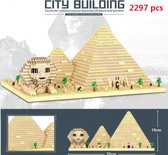 Bouwen, kleine blokjes, Pyramides, hobby pakket, 2297 steentjes