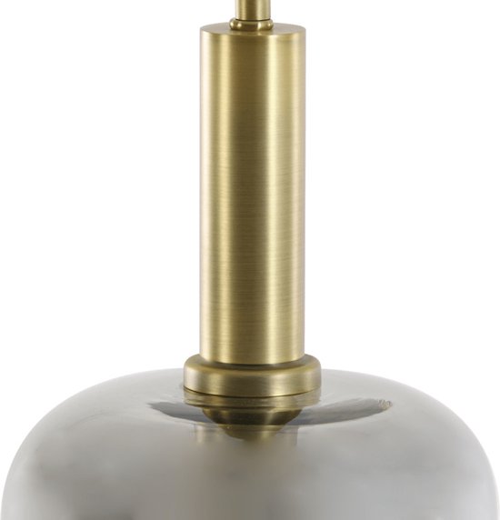 Lekar Suspension 16x26 cm bronze antique + verre fumé - Moderne - Light & Living - Garantie 2 ans