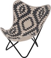 Chaise papillon Brent noir/blanc