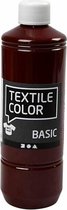 Textielverf - Kledingverf - Bruin - Basic - Textile Color - Creotime - 500 ml