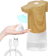 Automatische schuimzeepdispenser 300 ml USB-oplaadbaar - Wandmontage zonder boren - Voor keuken en badkamer - Waterdicht wit automatic soap dispenser