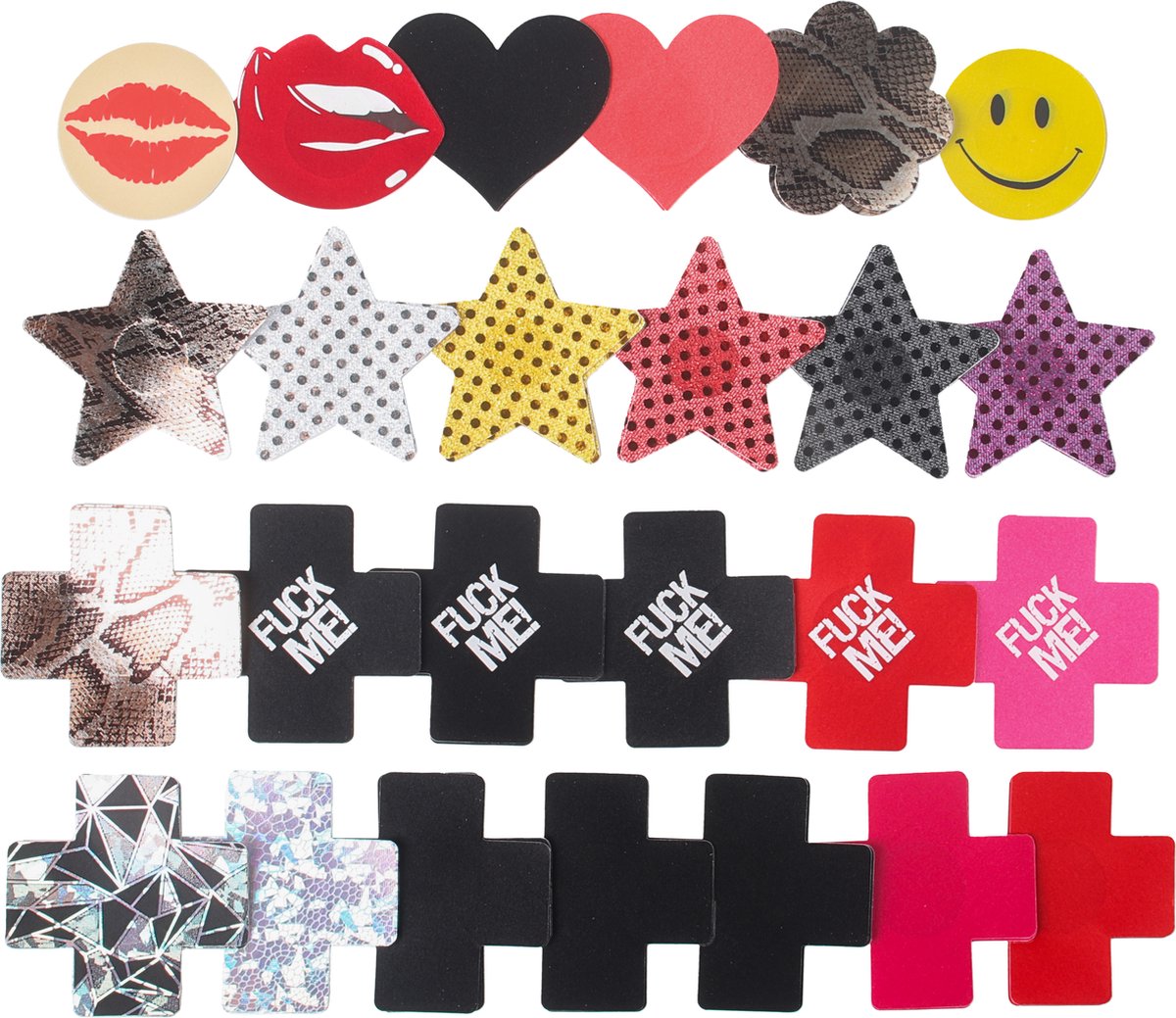 Goedkoopste Banoch | tepelstickers Obscure | mix pack 25 x 2 nipple pasties