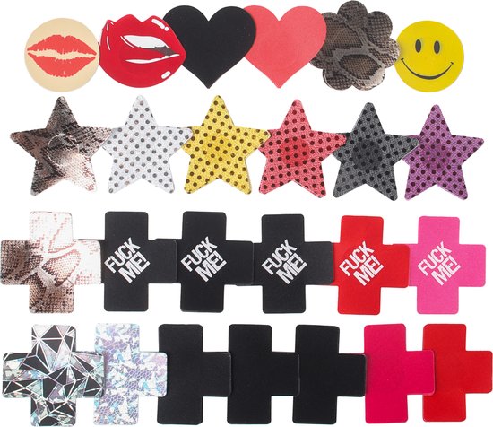 Foto: Banoch tepelstickers obscure mix pack 25 x 2 nipple pasties