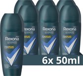 Rexona Men Advanced Protection Anti-Transpirant Roller - Cobalt Dry - met Body Heat Activated Technologie - 6 x 50 ml